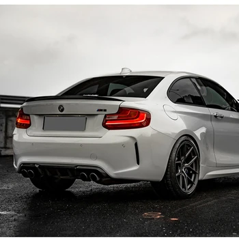 Для BMW 2 серии F22 F23 2014-2020 ABS Глянцевый черный M Performance M Sport M Tech Задний диффузор, бампер, обвес, спойлер