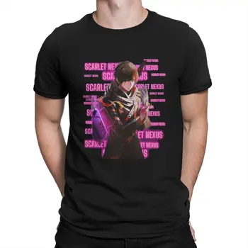 Мужская футболка из аниме Kasane, футболка из ткани Scarlet Nexus Crewneck с коротким рукавом, забавная идея подарка высшего качества